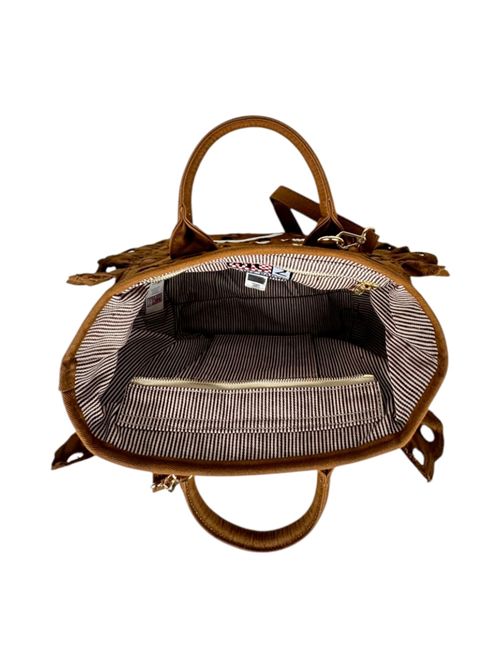 borsa donna colette in sangallo marrone MC2 Saint Barth | COLETTE VOLANT NSANGALLO 19 EMB